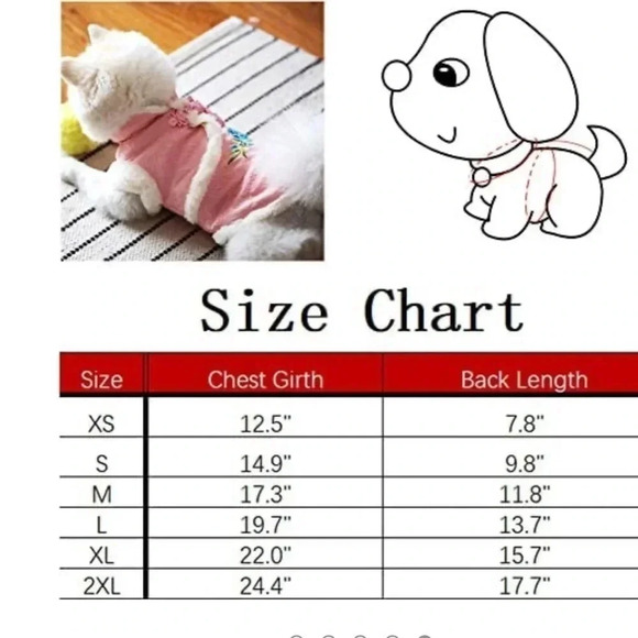 Fashion Luxe pink faux fur Traditional dog suit Sz S - Picture 4 of 9